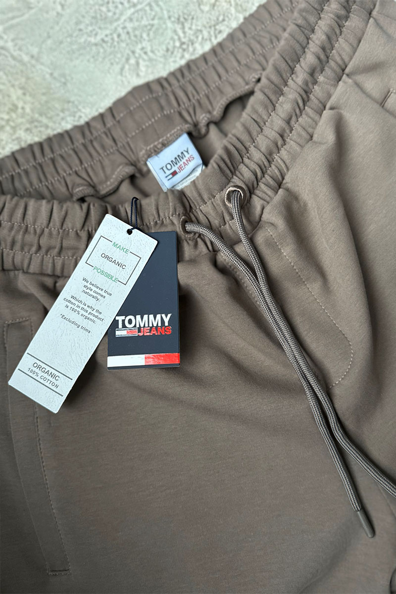 Tommy Hilfiger Спортивные штаны бежевого цвета logo-embroidered