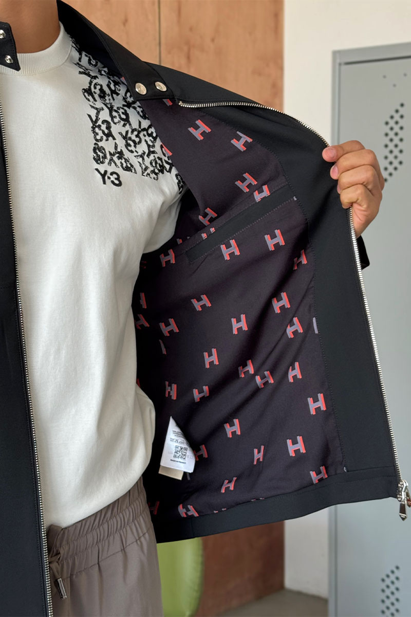 Hermes Мужская чёрная куртка 