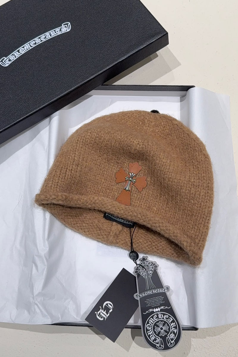Chrome Hearts Шапка бежевого цвета 