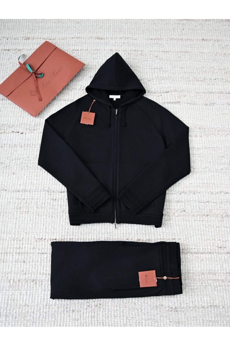 Loro Piana Чёрная кофта на молнии premium