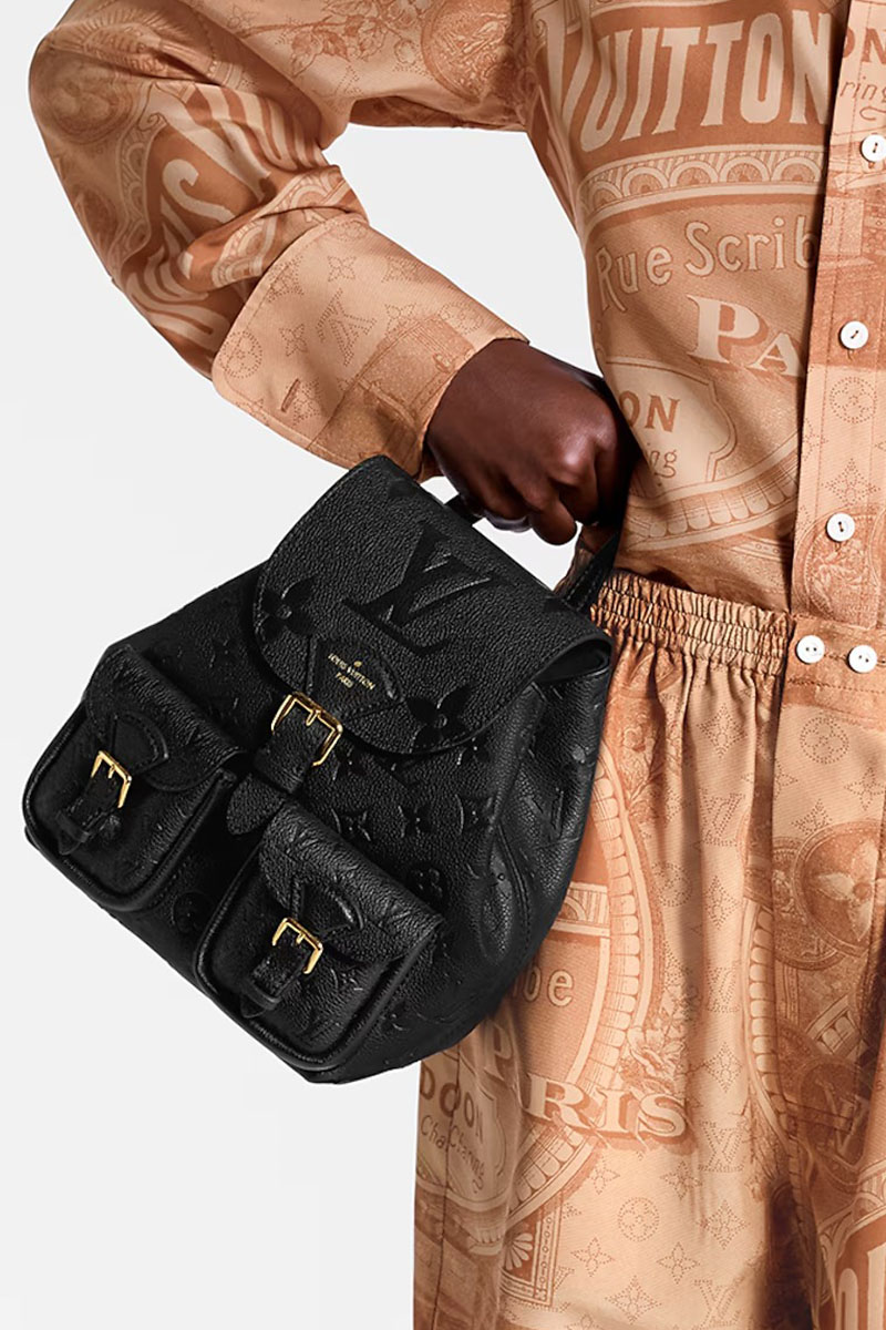 Lоuis Vuittоn Кожаный рюкзак Monogram Empreinte 22x22 - Black