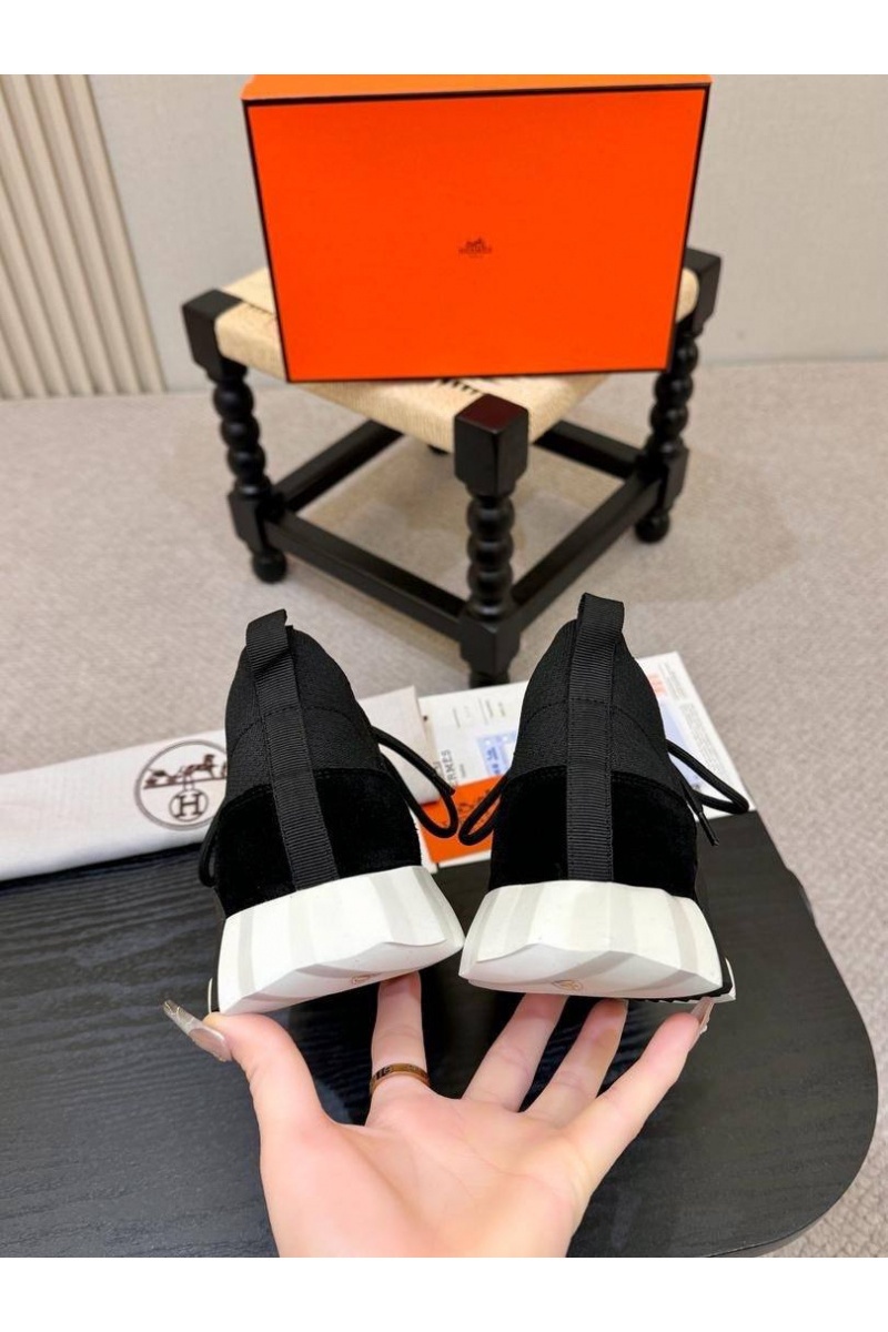 Hermes Текстильные кроссовки lift slip-on