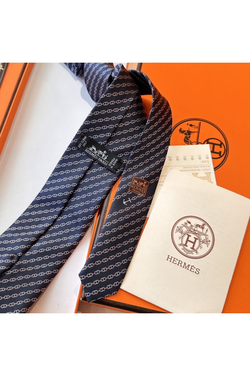 Hermes Галстук Jetez l'Ancre premium - Navy