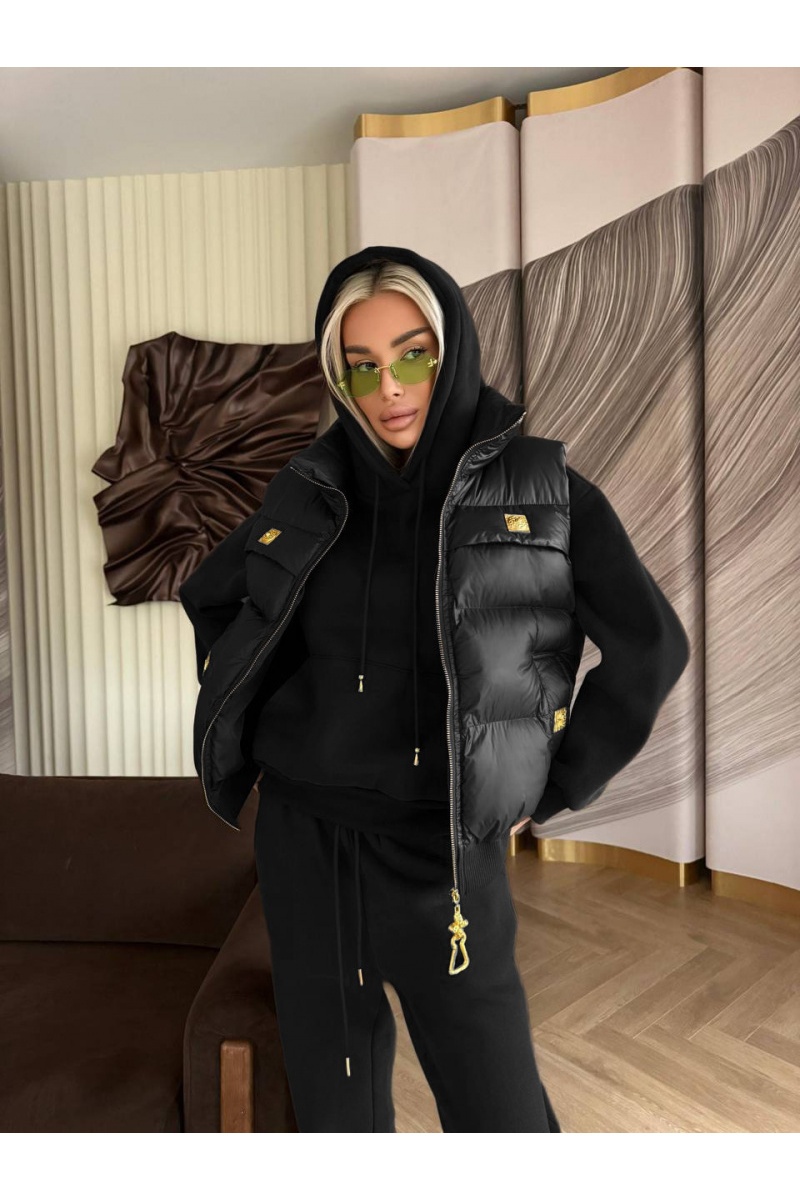 Schiaparelli Женский костюм тройка на флисе Premium - Black