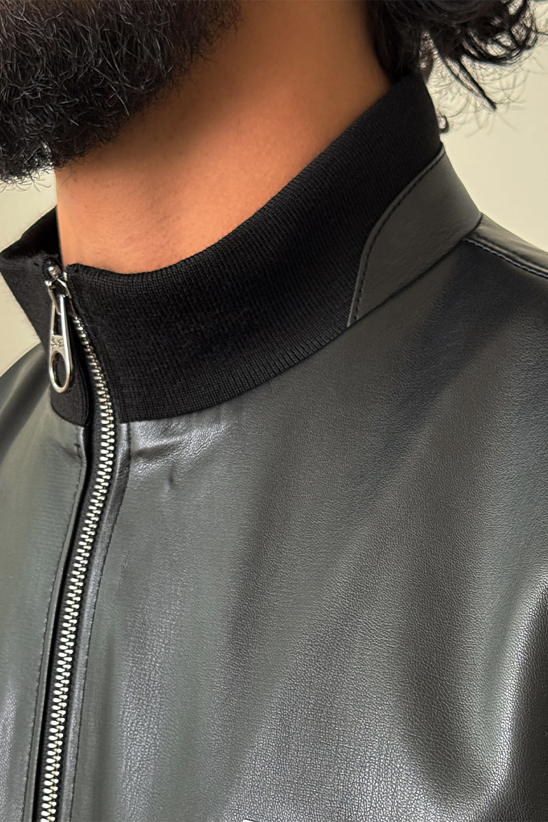 Loro Piana Мужская кожаная куртка 
