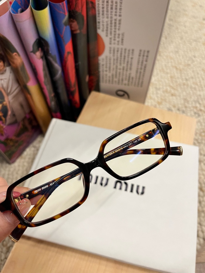 MIU MIU Женские очки с леопардовой оправой