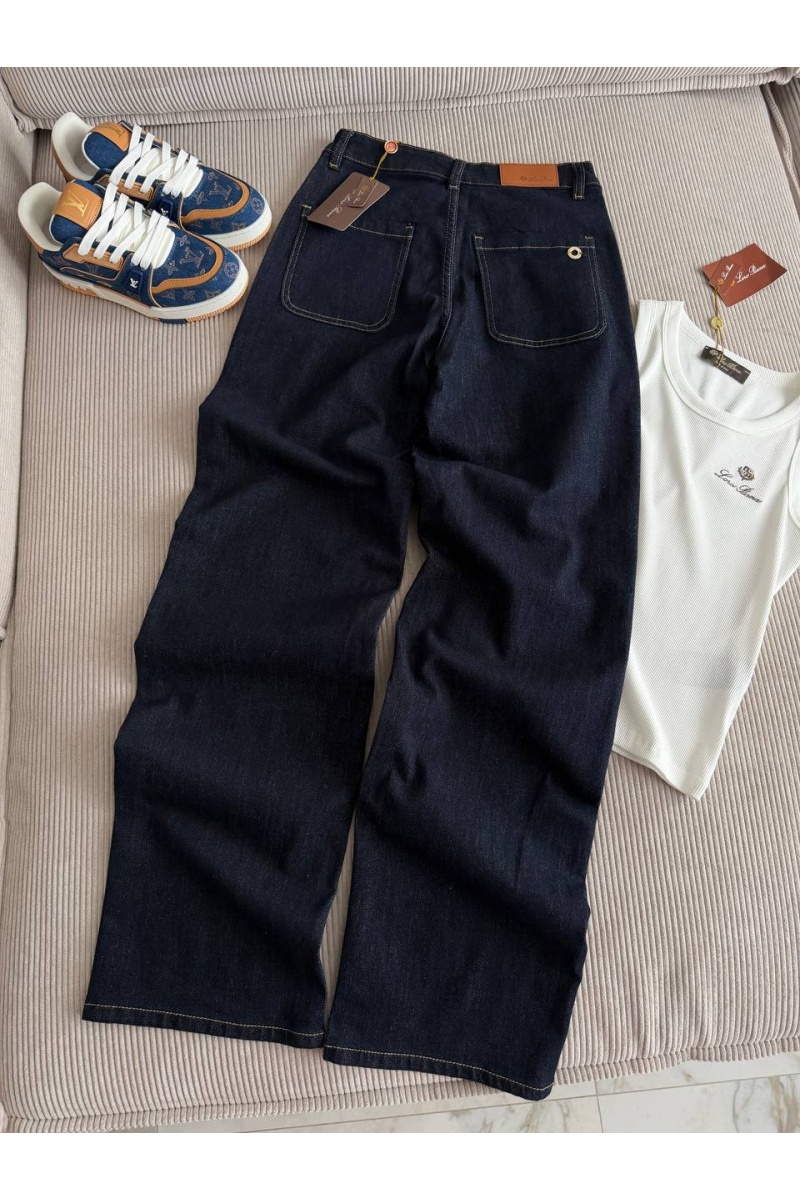 Loro Piana Женские синие джинсы premium