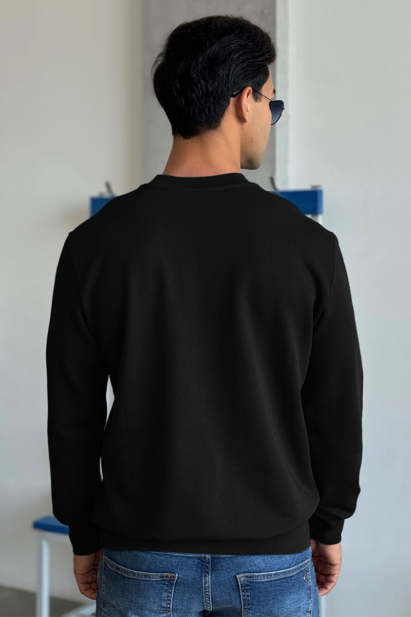 Moncler Свитшот чёрного цвета logo-patch