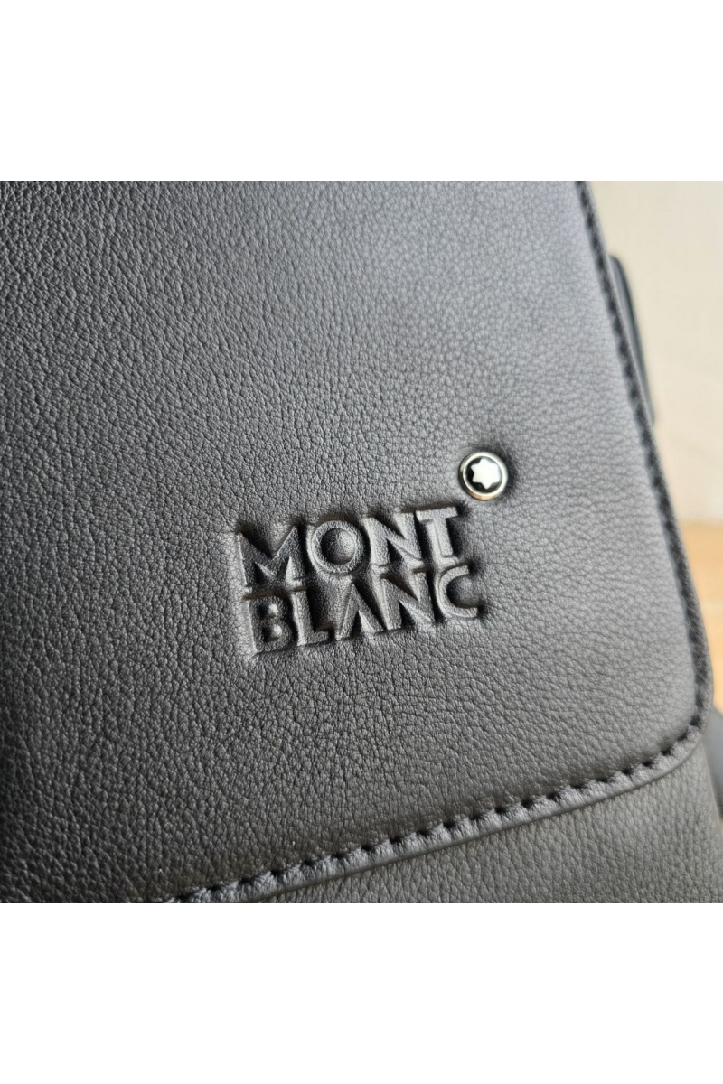 Montblanc Кожаная сумка - Black 26x22 см