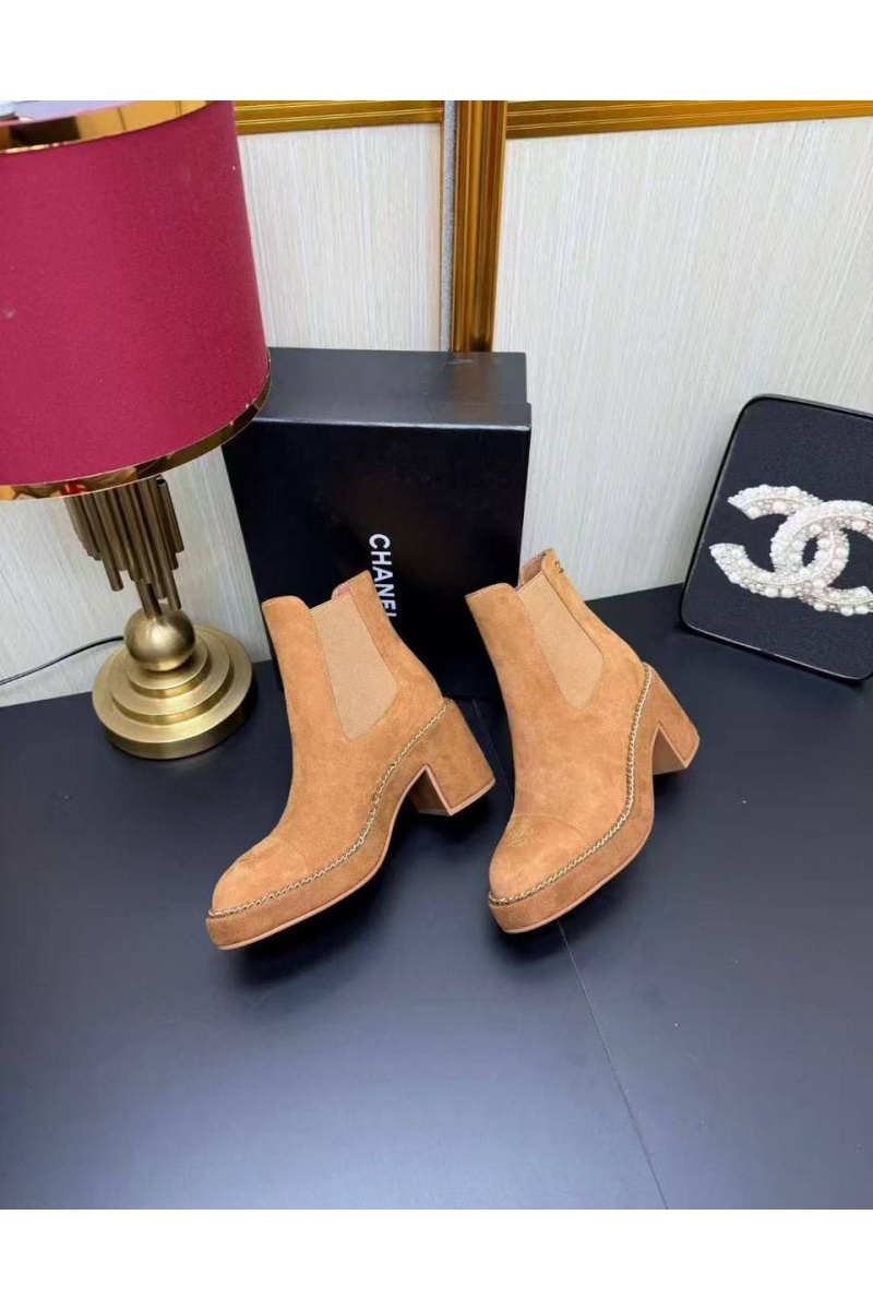 Chаnеl Женские замшевые сапоги 