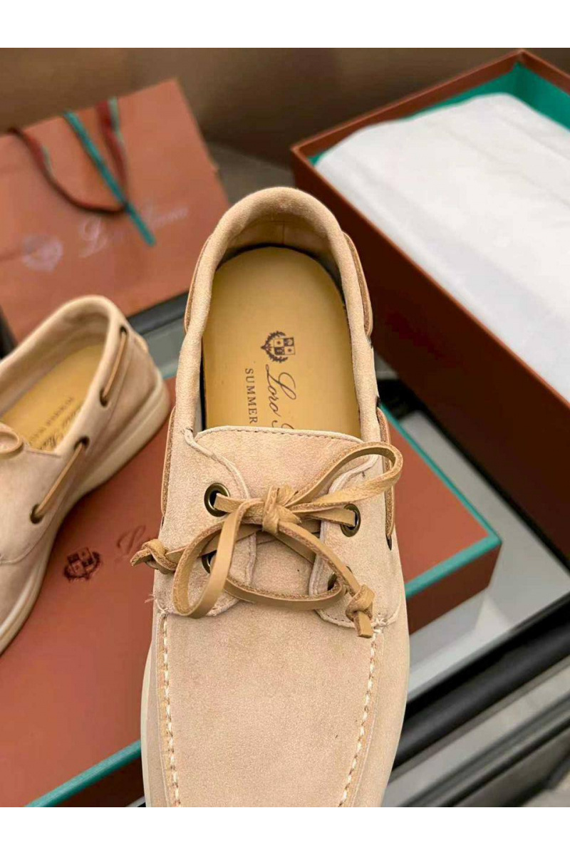 Loro Piana Женские замшевые лоферы premium