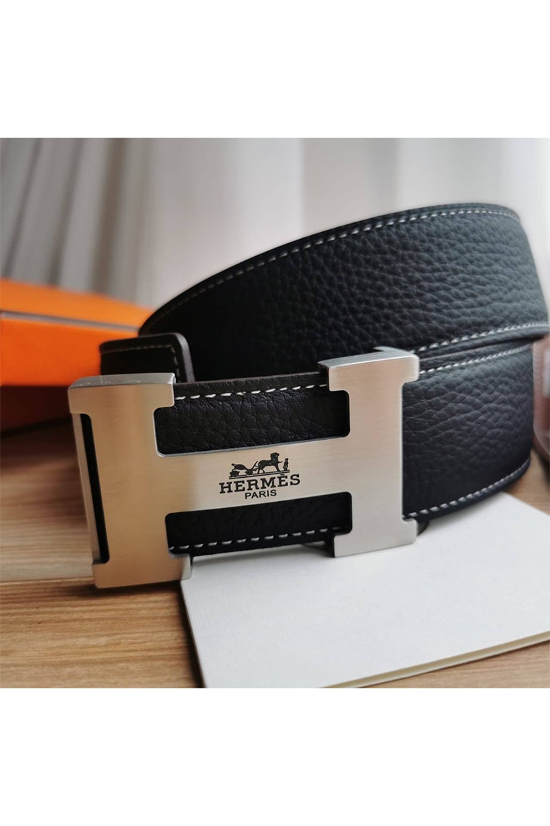 Hermes Кожаный ремень - Black