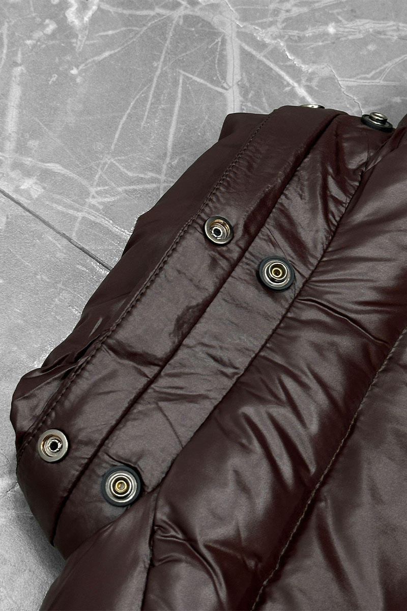 Moncler Мужской жилет logo-patch - Brown