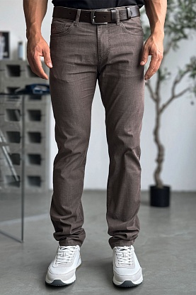 Мужские джинсы regular fit - Brown