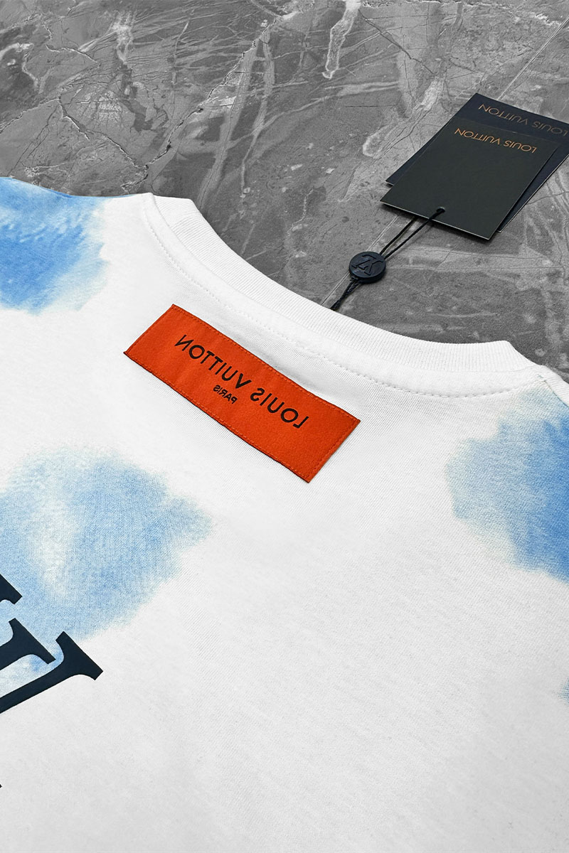 Lоuis Vuittоn Мужская футболка Monogram tie-dye - White