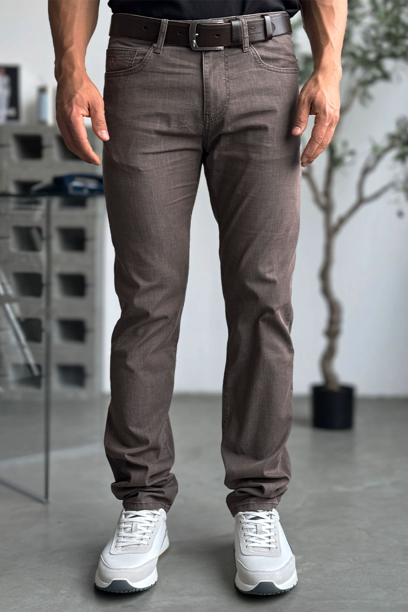  Мужские джинсы regular fit - Brown