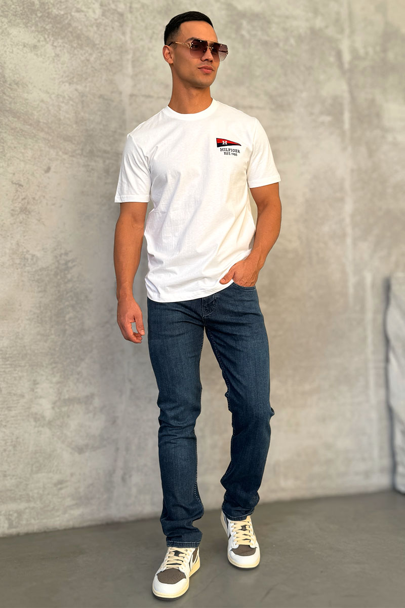 Emporio Armani EA7 Мужские джинсы синего цвета regular fit
