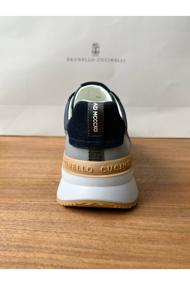 Brunеllо Сuсinеlli Кожаные кроссовки Premium - Navy