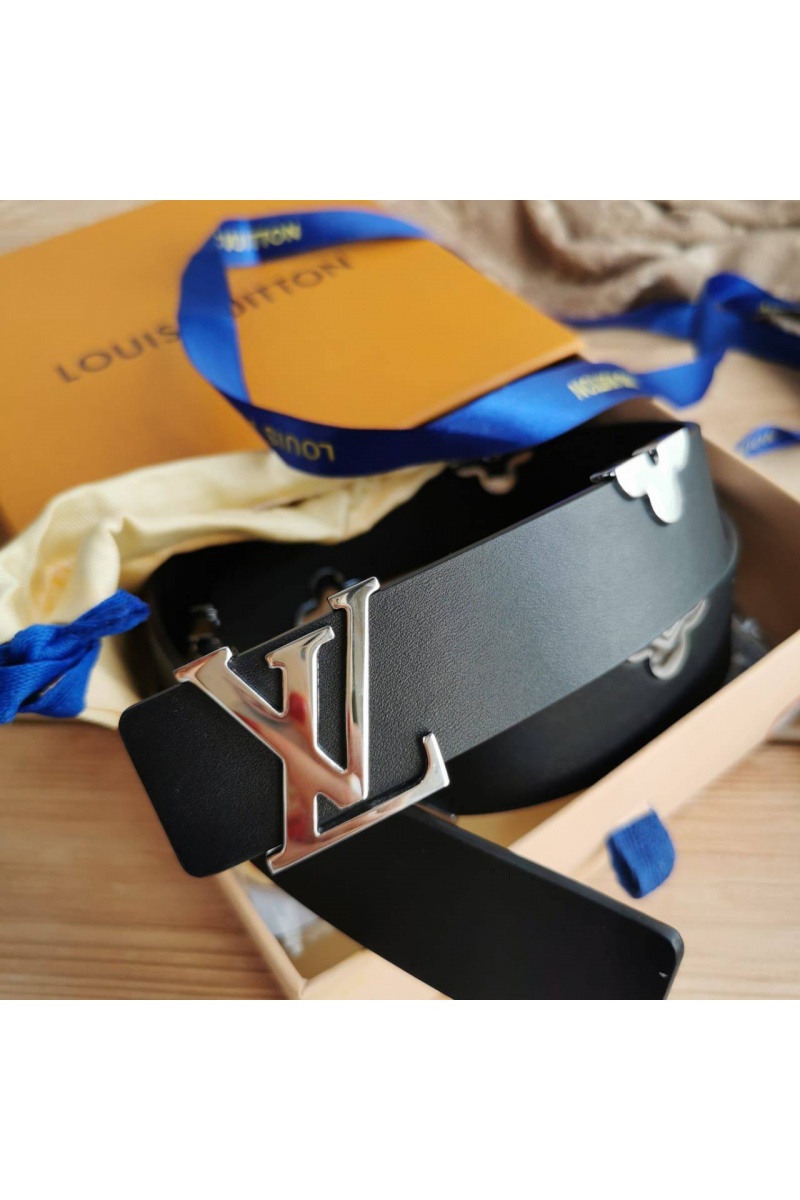 Lоuis Vuittоn Кожаный ремень - Silver (длина 80 / 85 см)