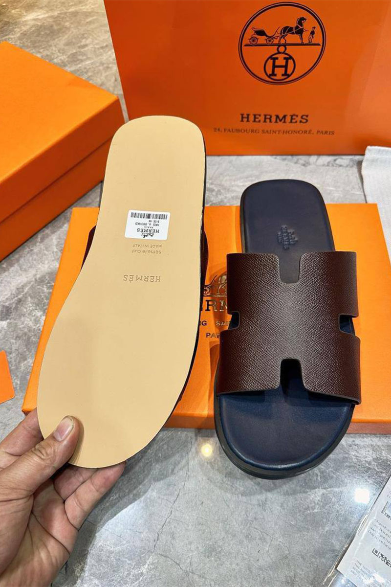 Hermes Мужские шлёпанцы Izmir - Brown