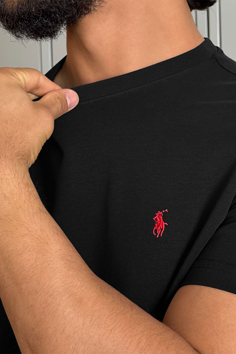 Polo Ralph Lauren Мужская чёрная футболка 