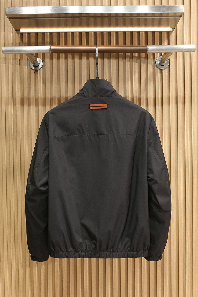 Zegna Мужская чёрная ветровка 