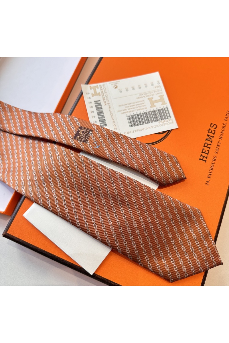 Hermes Галстук Jetez l'Ancre premium - Orange