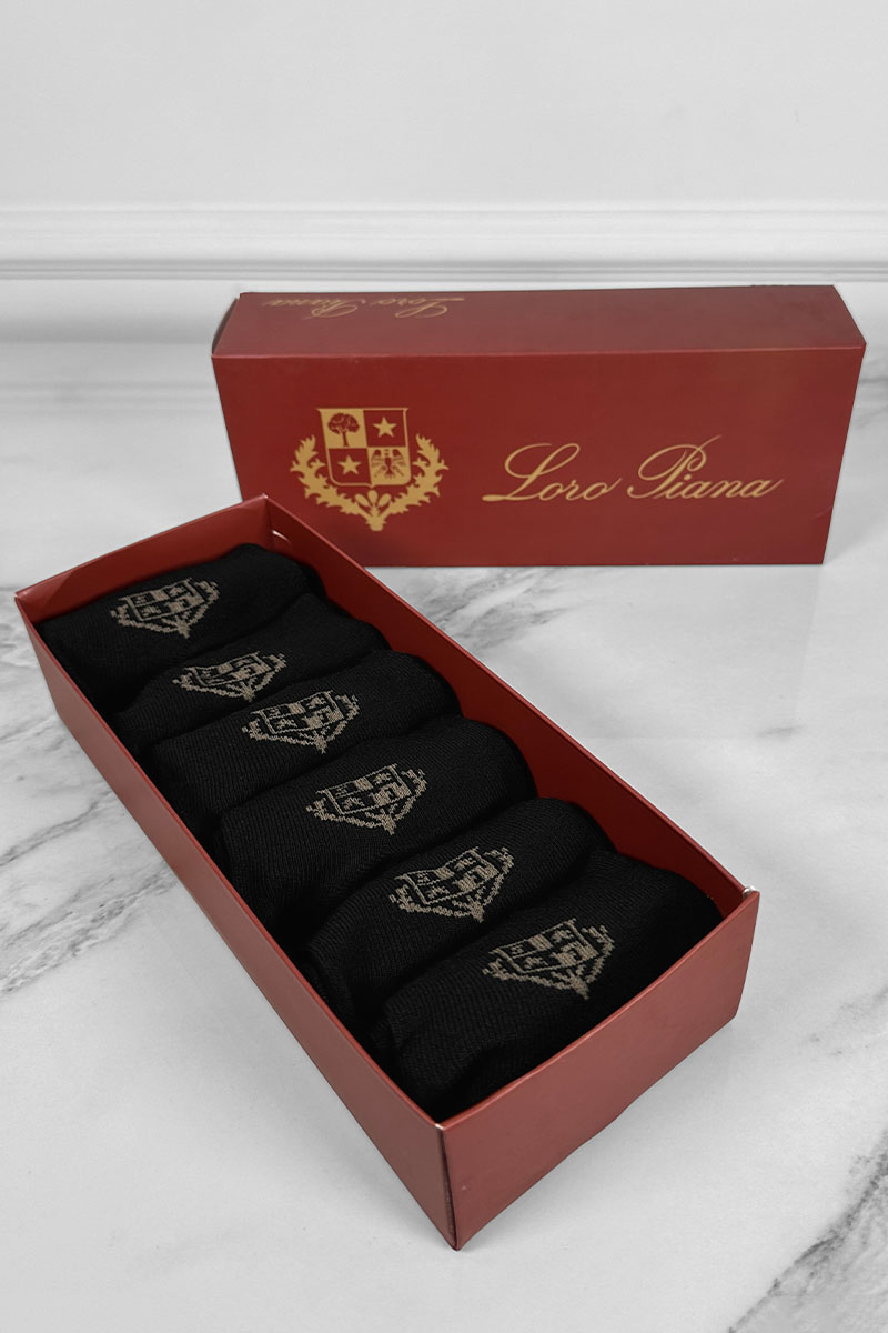 Loro Piana Комплект носков brown logo