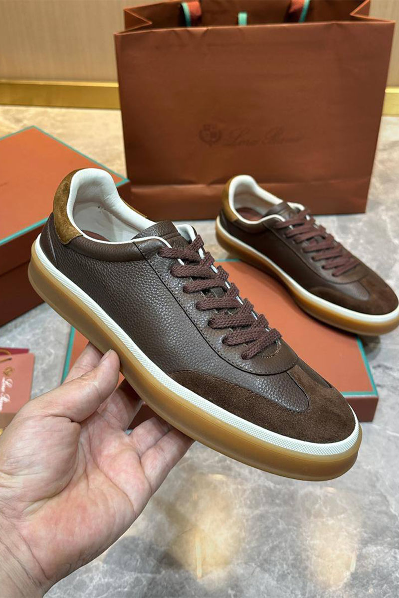 Loro Piana Мужские кроссовки Tennis Walk - Brown