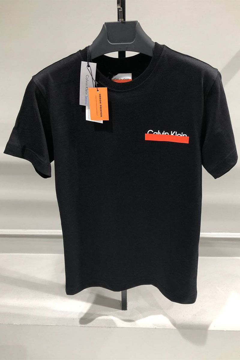 Heron Preston Чёрная футболка Orange 2.0