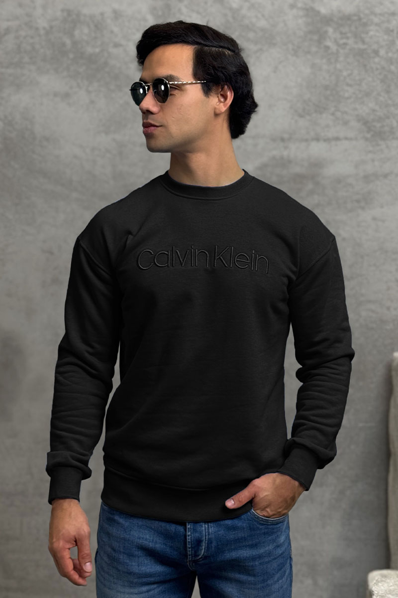 Calvin Klein Свитшот чёрного цвета embroidered-logo