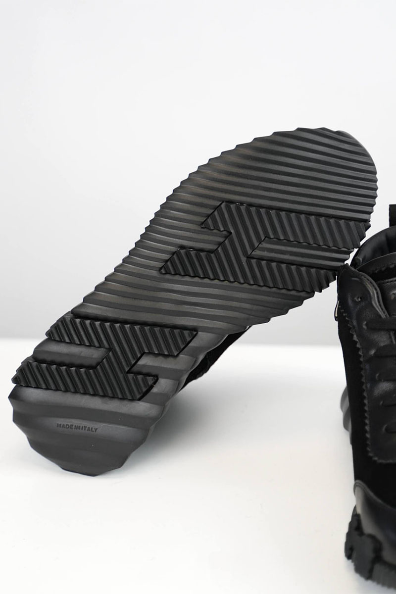 Hermes Кроссовки с мехом Bouncing high-top - Black