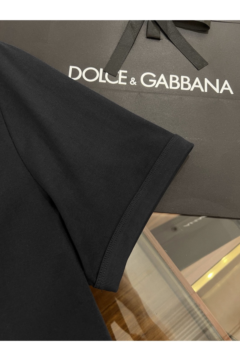 Dоlсе & Gаbbаnа Мужская чёрная футболка Premium