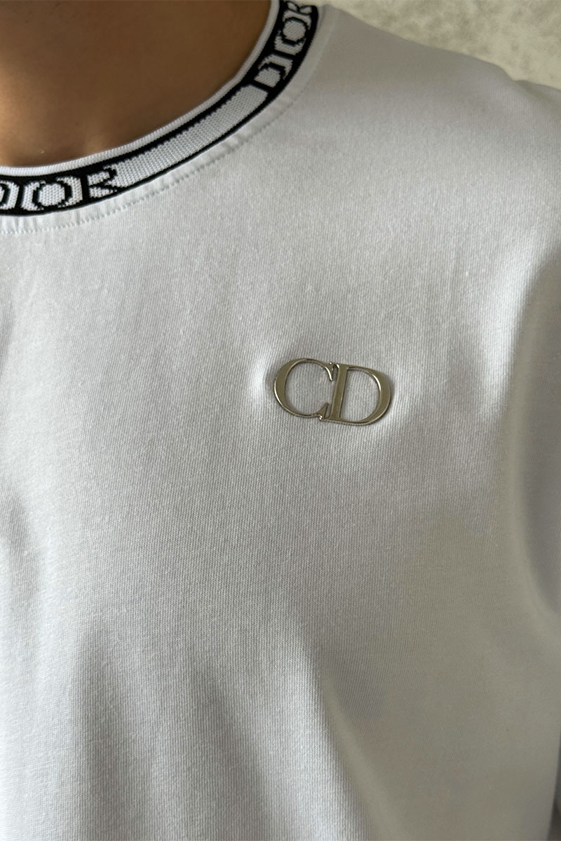 Dior Белая оверсайз футболка