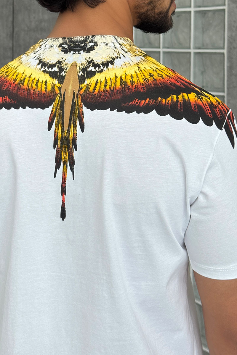 Marcelo Burlon Белая футболка County of Milan Solfolk Wings