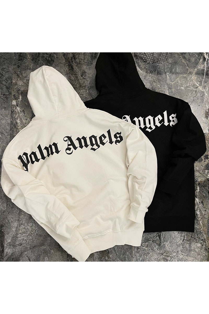 Palm Angels Мужское худи чёрного цвета logo-print