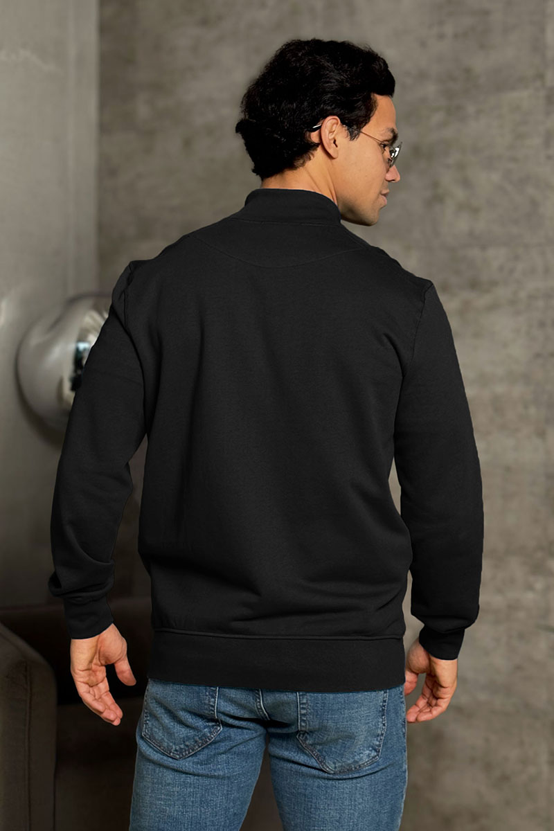 Stone Island Кофта чёрного цвета Zip-Up Compass-patch