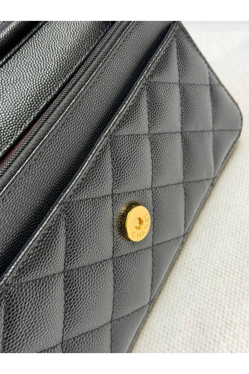 Chаnеl Кожаная сумка Wallet on Chain premium 19x12x4 см