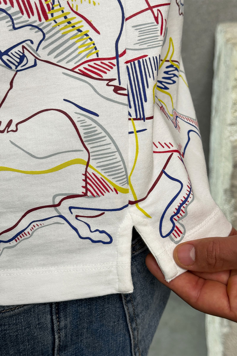 Hermes Мужская белая футболка 