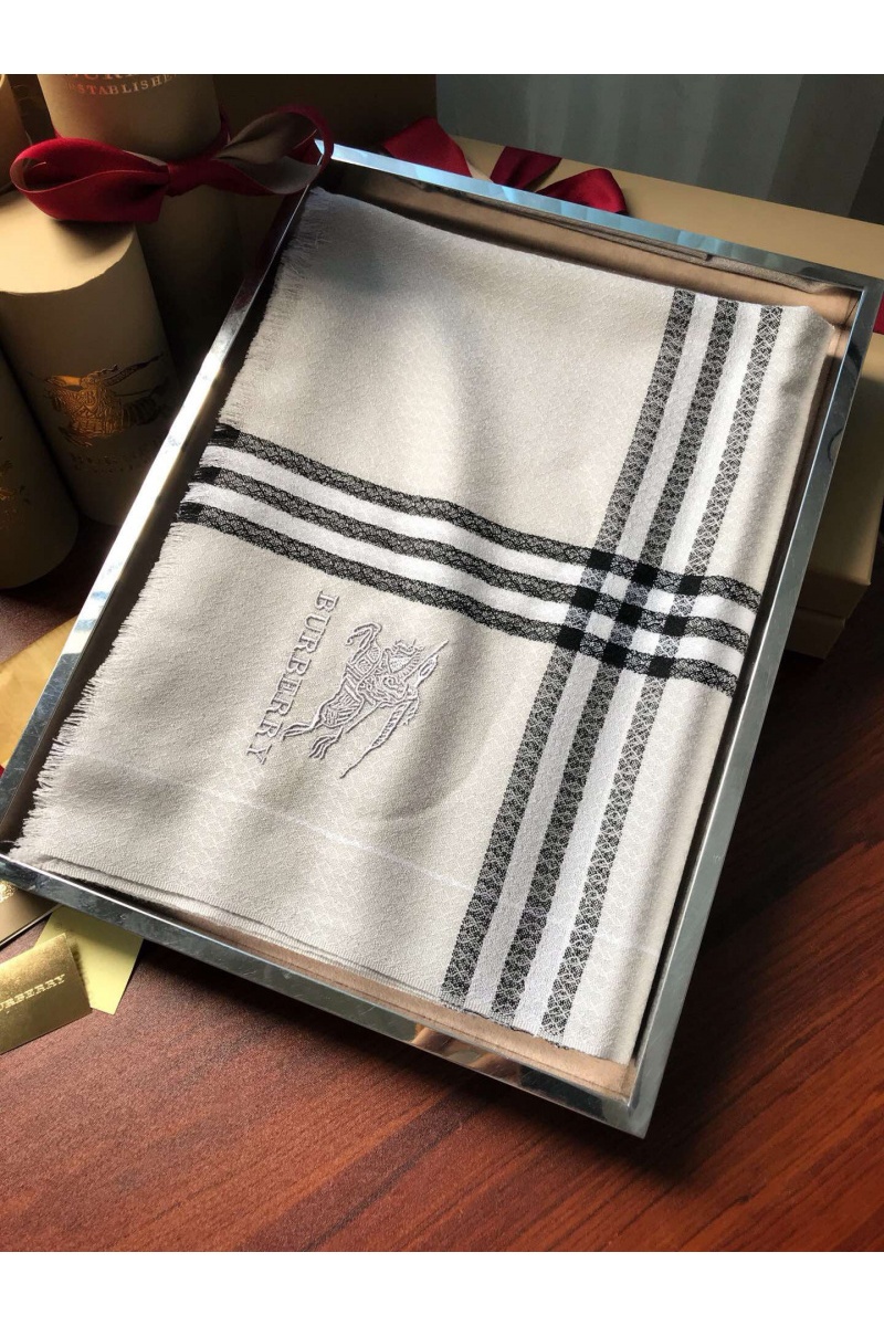 Burberry Шарф Check premium 182x71 см - Grey