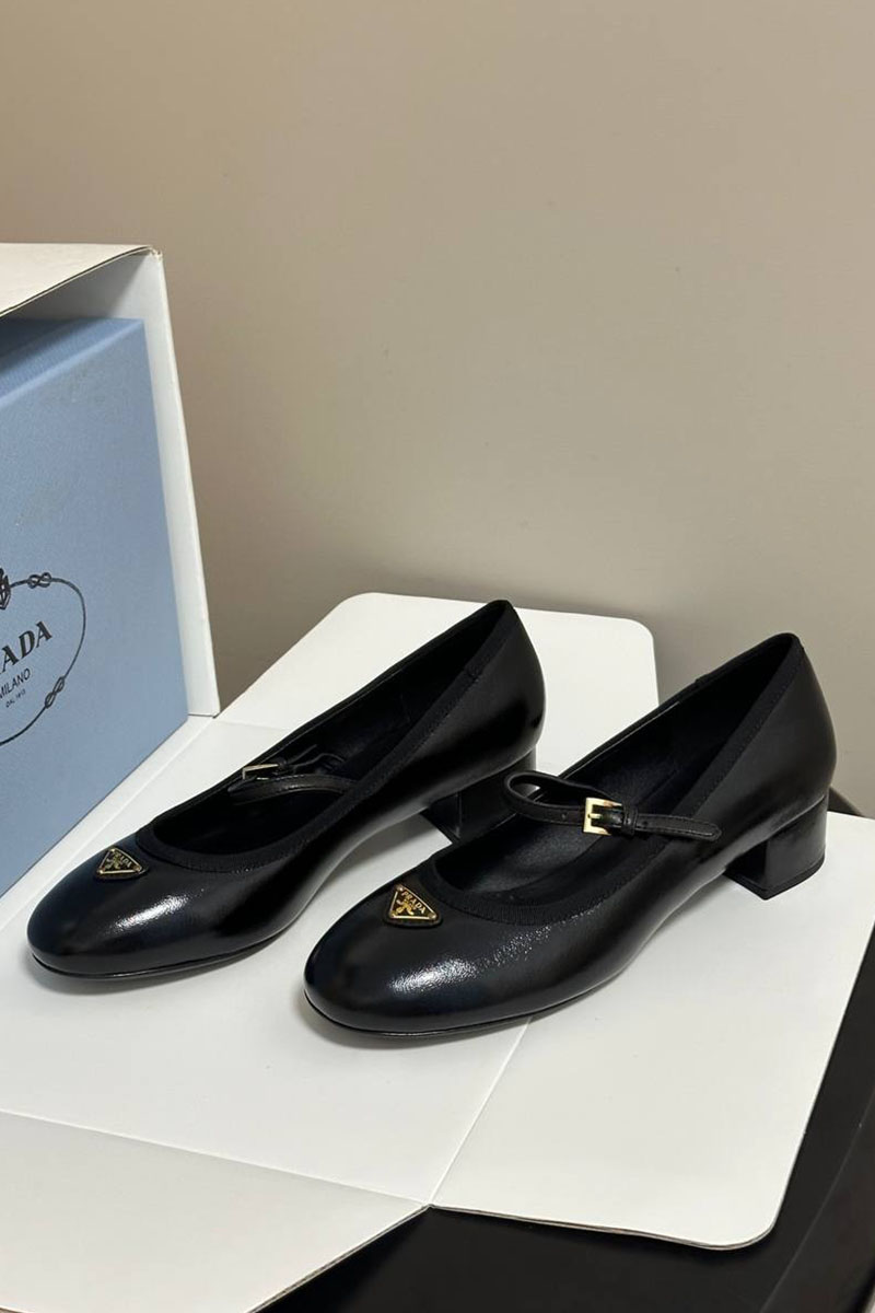 Prada Женские кожаные туфли premium