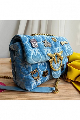 Женская джинсовая сумка Puff 23x17 см
