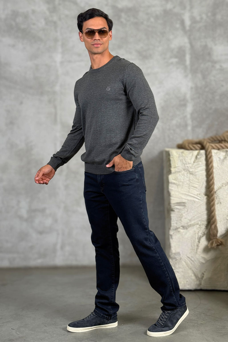 Loro Piana Мужской серый джемпер 