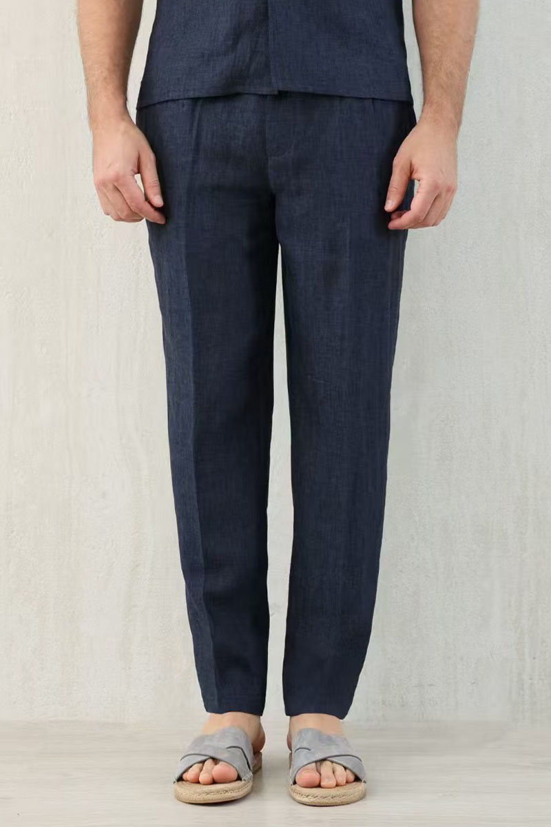 Brunеllо Сuсinеlli Льняные брюки Premium - Navy