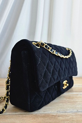 Замшевая сумка Classic Double Flap 25x14 см