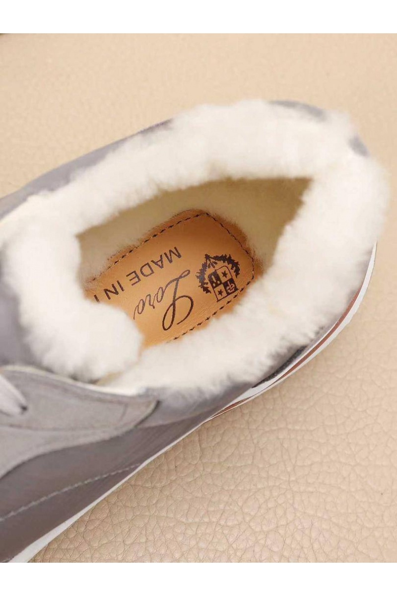 Loro Piana Кроссовки с мехом Week End Walk Evo 