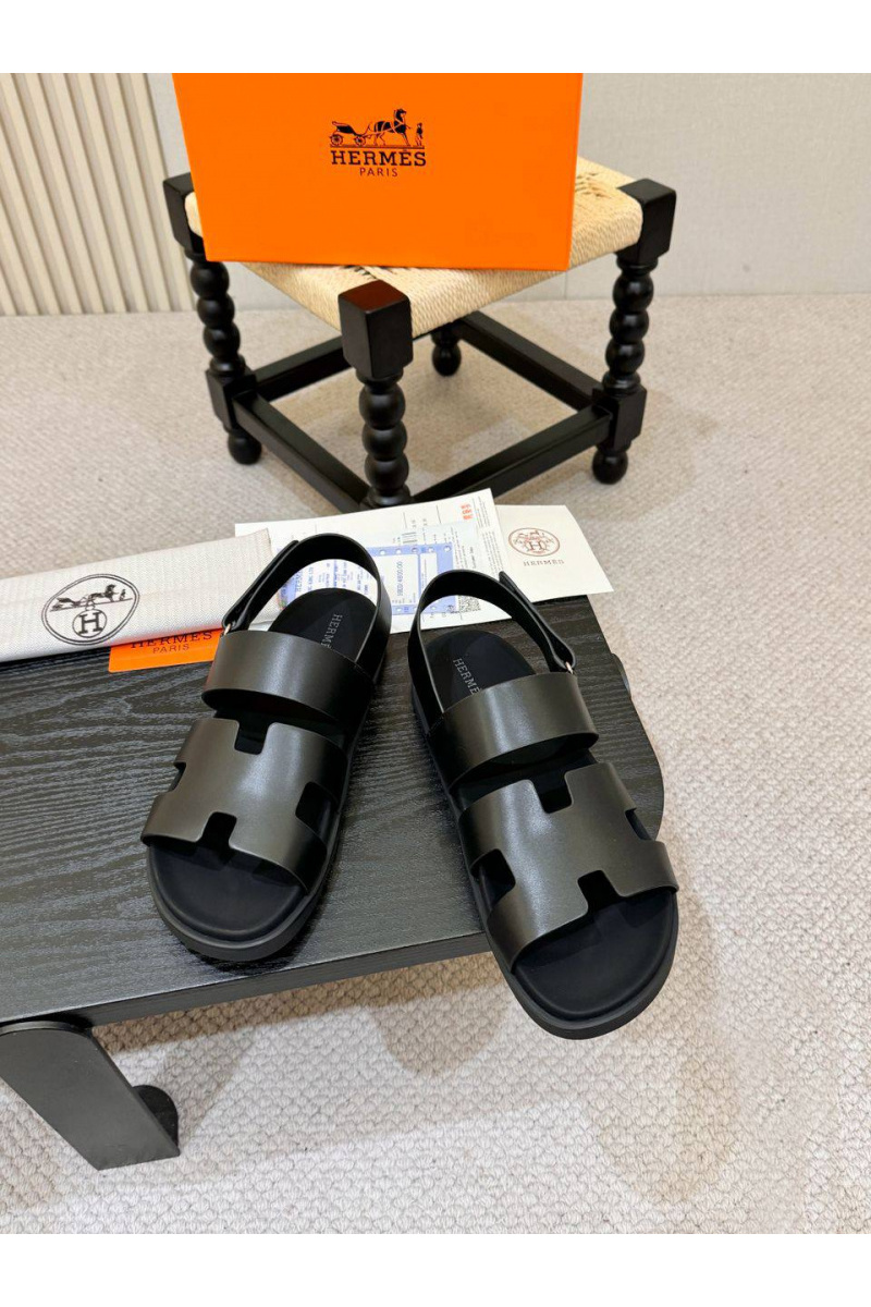 Hermes Кожаные шлёпанцы Chypre