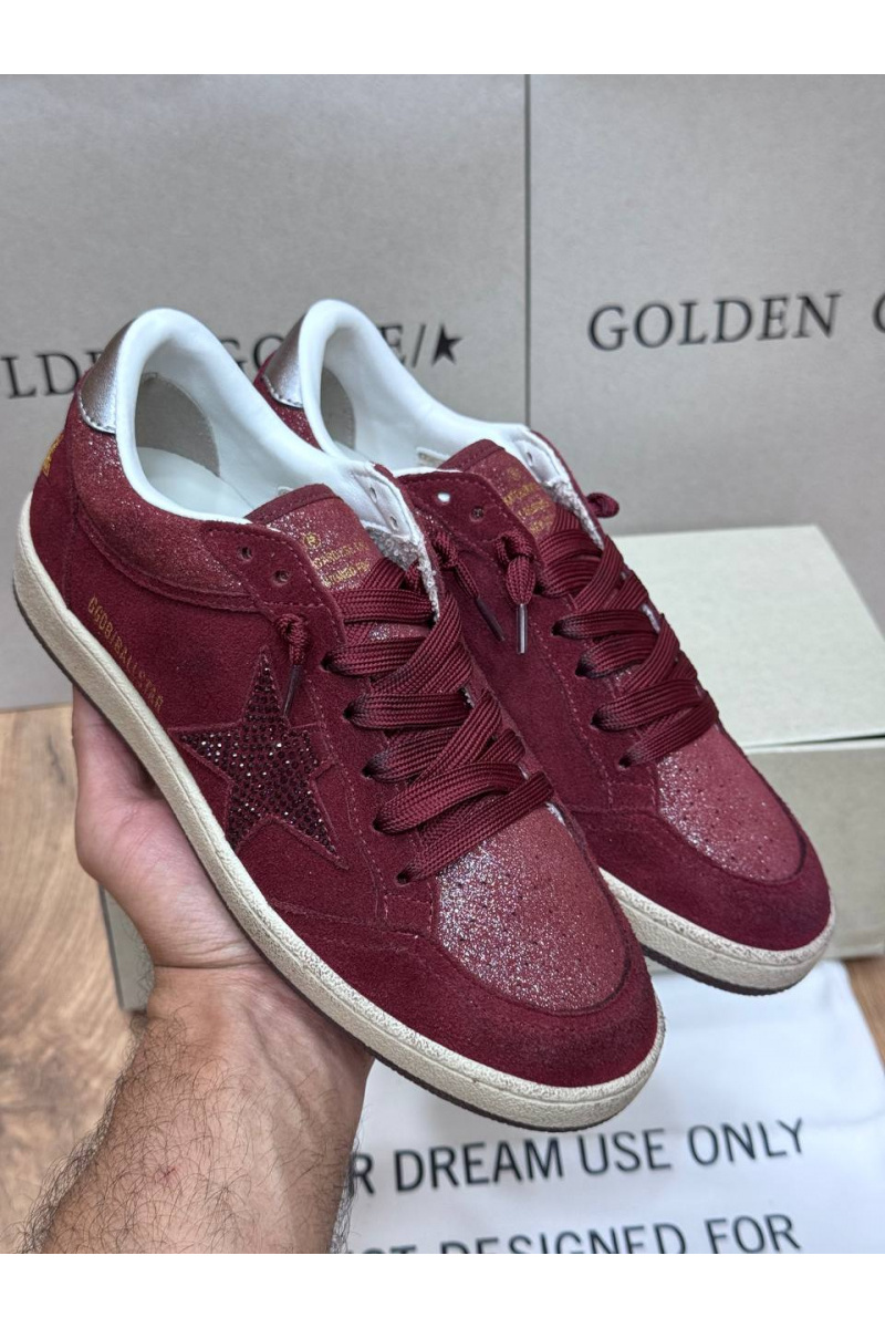 Designer Clothing Женские замшевые кроссовки Golden Goose Ball Star premium