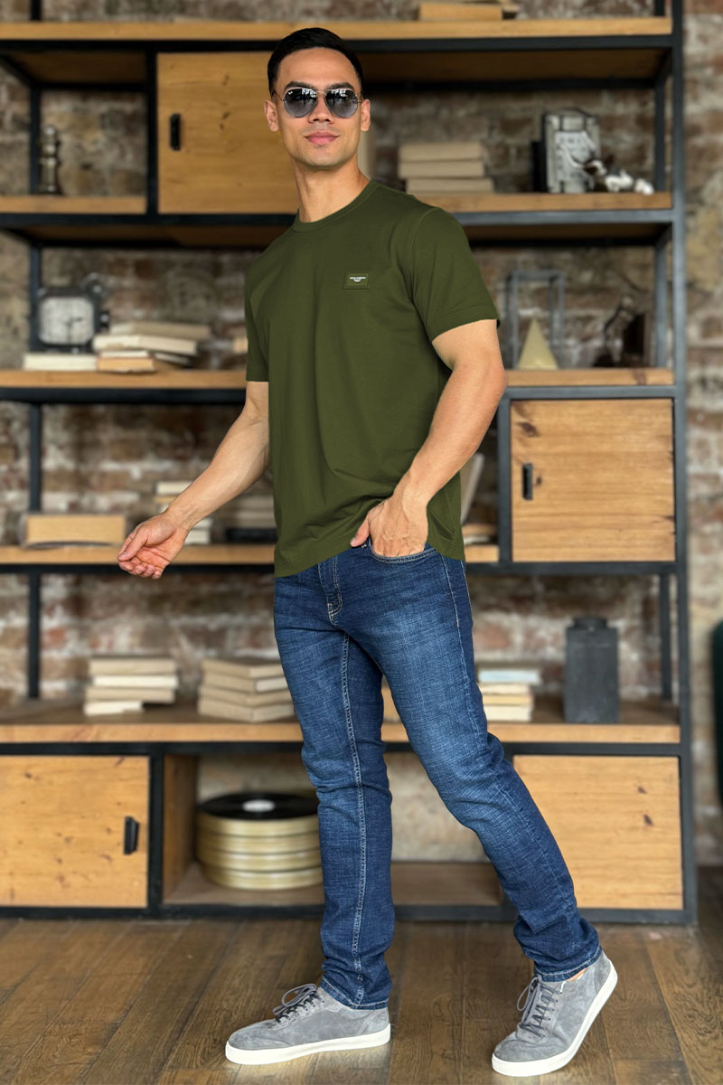 Dоlсе & Gаbbаnа Мужская футболка Premium - Military Green