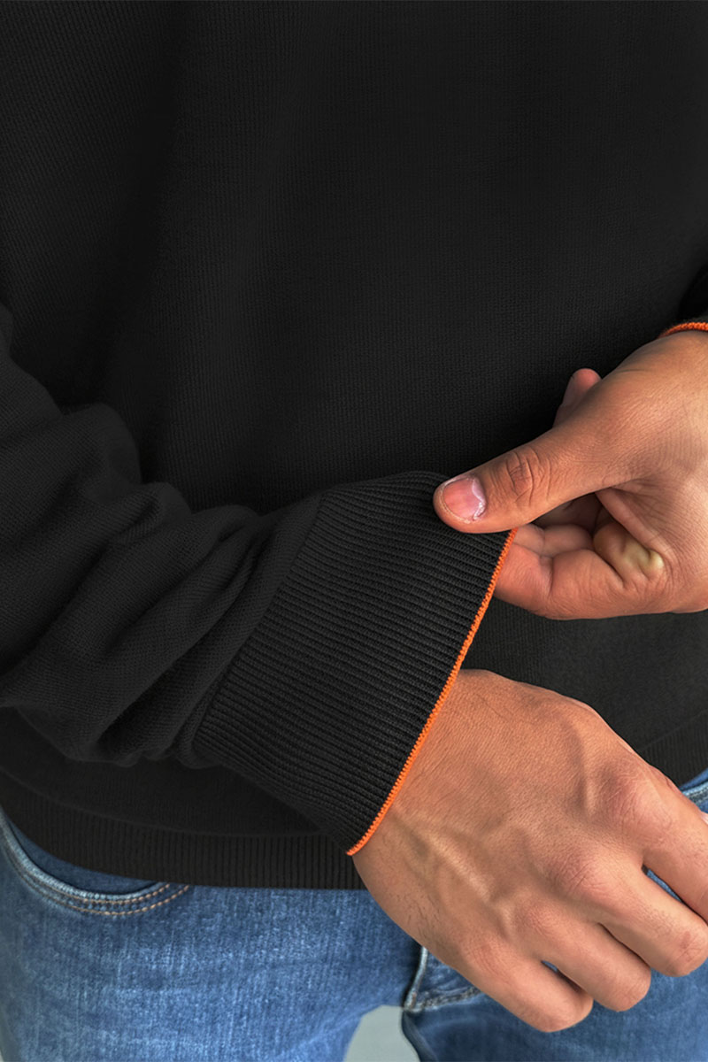 Hermes Мужской джемпер H embroidered - Black